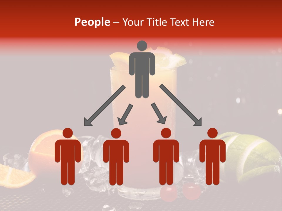 Grapefruit Nonalcoholic Strawberry PowerPoint Template