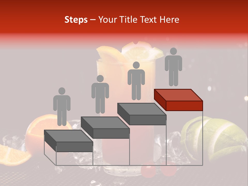 Grapefruit Nonalcoholic Strawberry PowerPoint Template