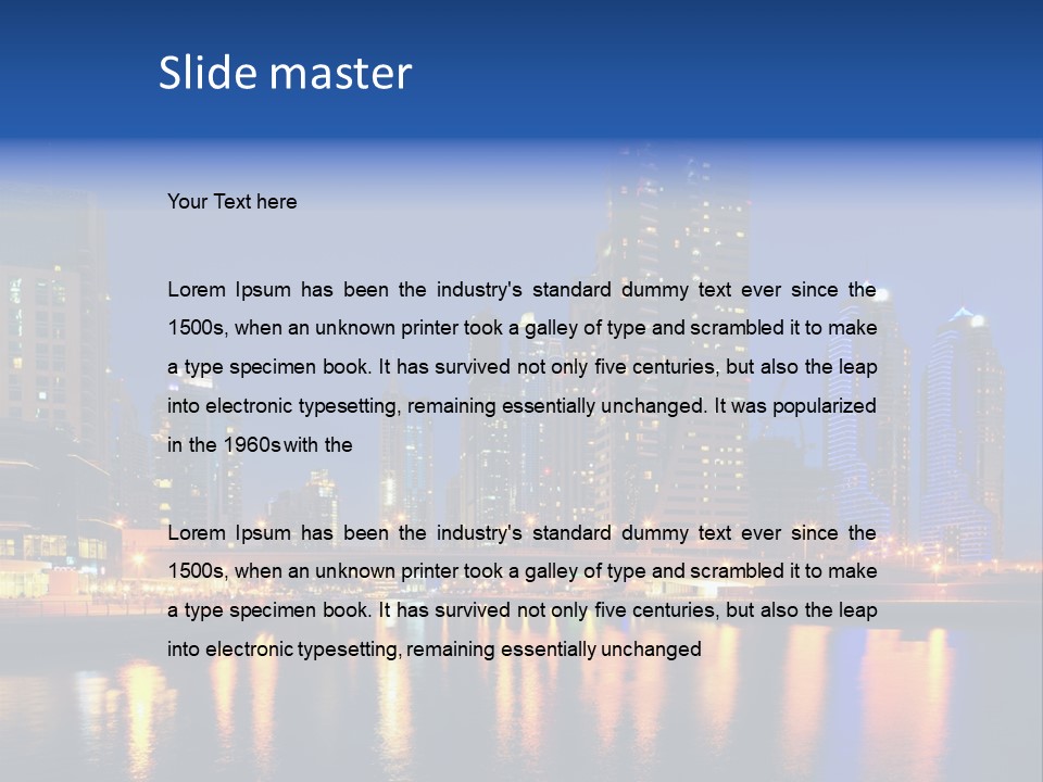 Scene United Yacht PowerPoint Template