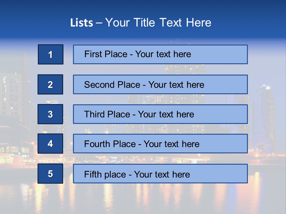 Scene United Yacht PowerPoint Template