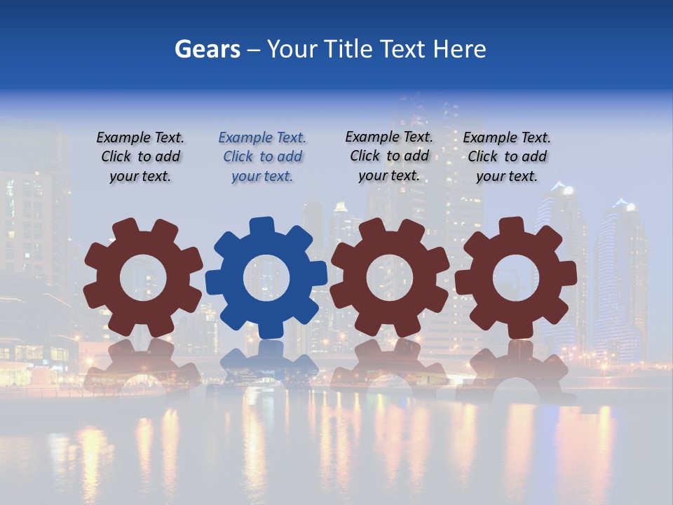 Scene United Yacht PowerPoint Template