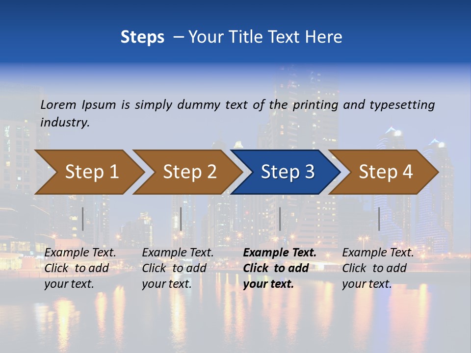 Scene United Yacht PowerPoint Template