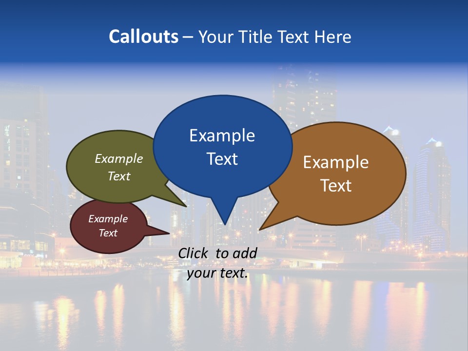 Scene United Yacht PowerPoint Template