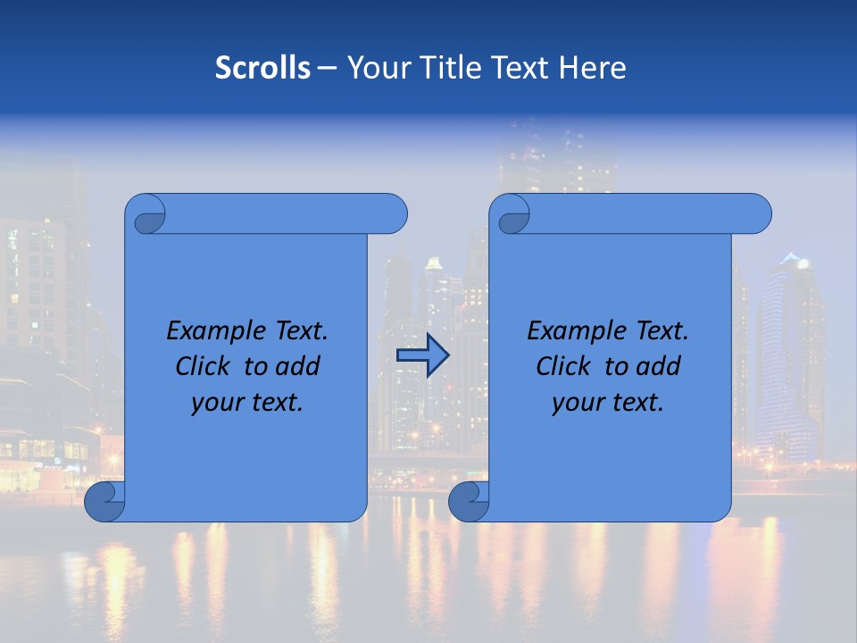 Scene United Yacht PowerPoint Template
