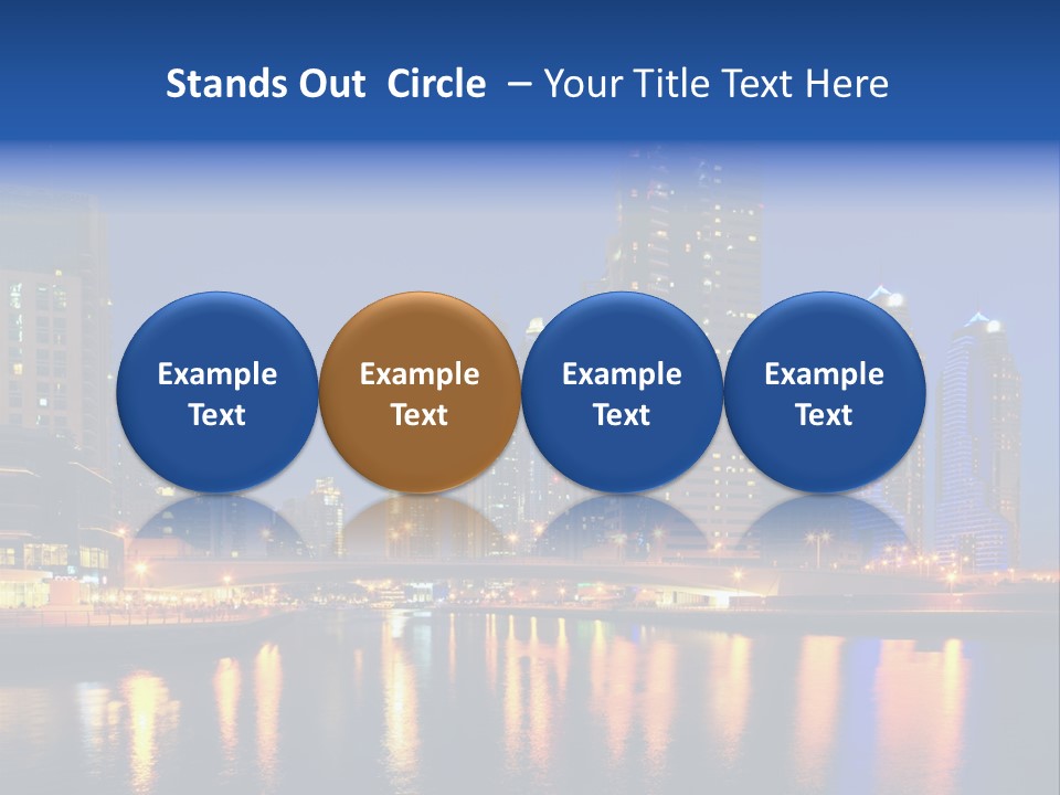 Scene United Yacht PowerPoint Template