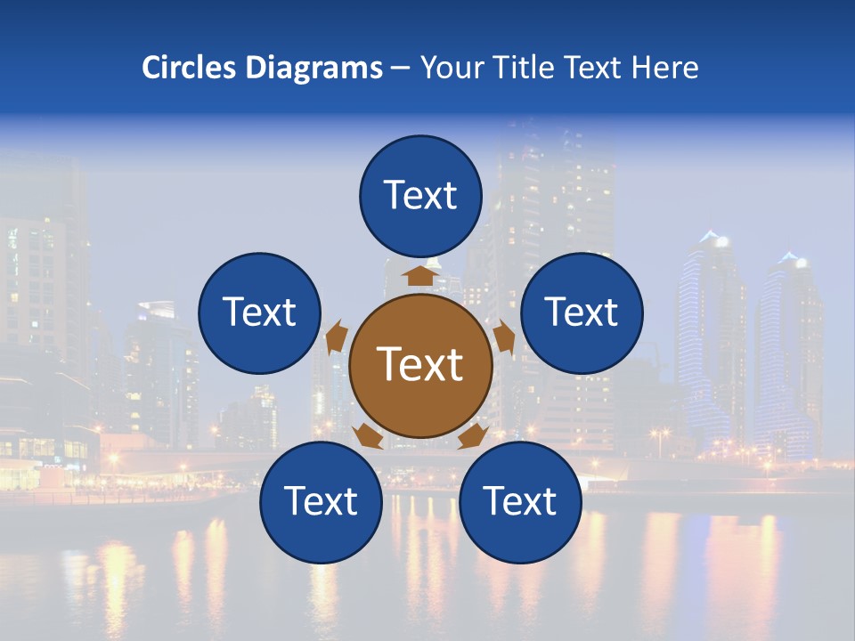 Scene United Yacht PowerPoint Template