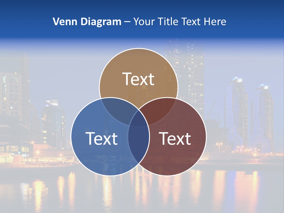 Scene United Yacht PowerPoint Template