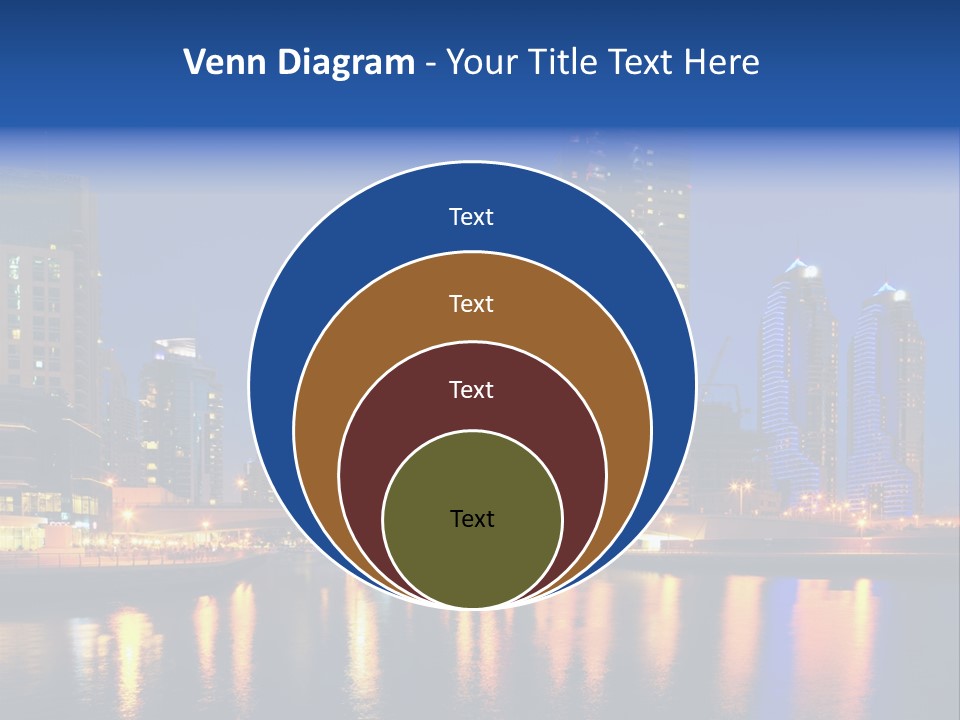 Scene United Yacht PowerPoint Template