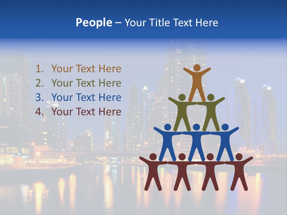 Scene United Yacht PowerPoint Template