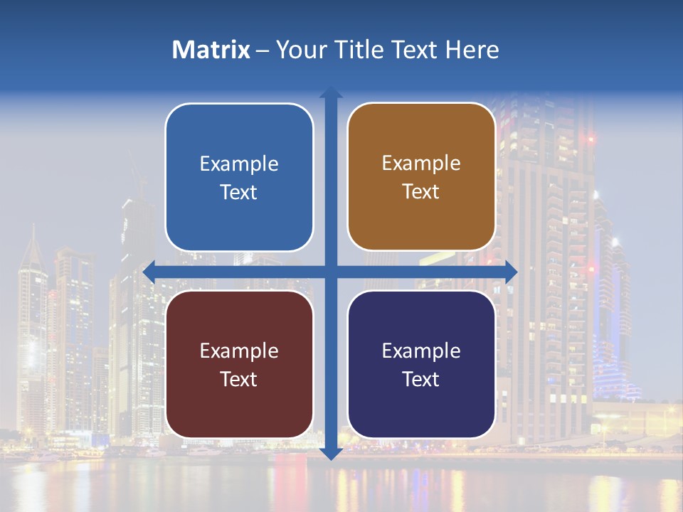 Emirates Cityscape Dubai PowerPoint Template