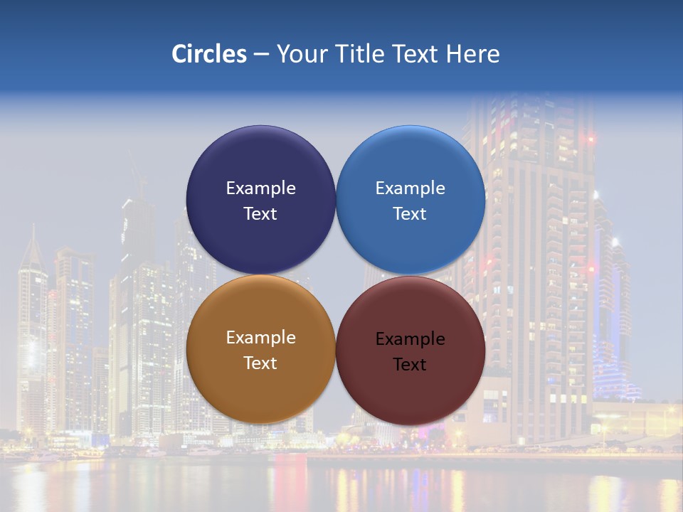 Emirates Cityscape Dubai PowerPoint Template