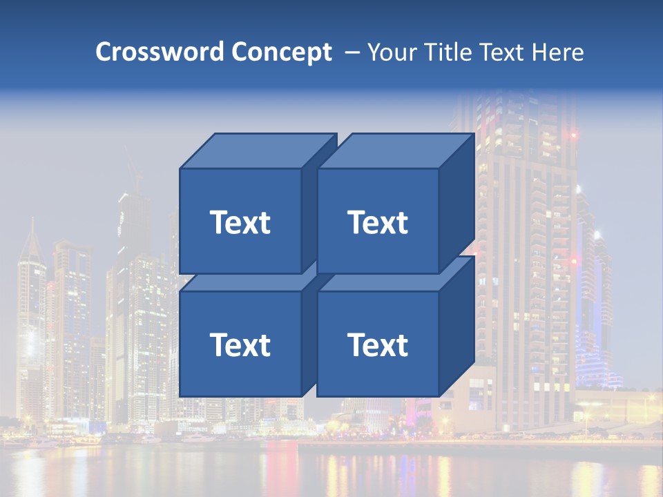 Emirates Cityscape Dubai PowerPoint Template