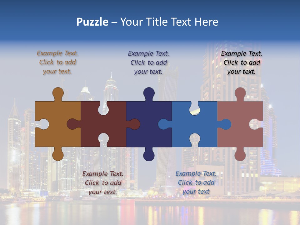 Emirates Cityscape Dubai PowerPoint Template