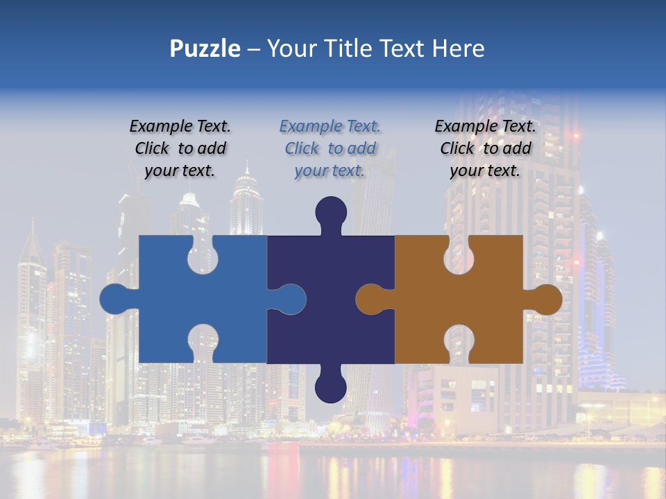 Emirates Cityscape Dubai PowerPoint Template