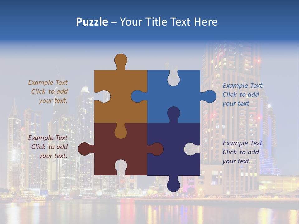 Emirates Cityscape Dubai PowerPoint Template