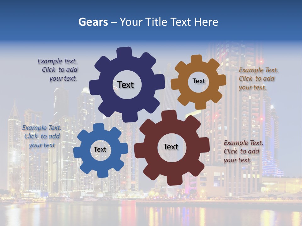 Emirates Cityscape Dubai PowerPoint Template