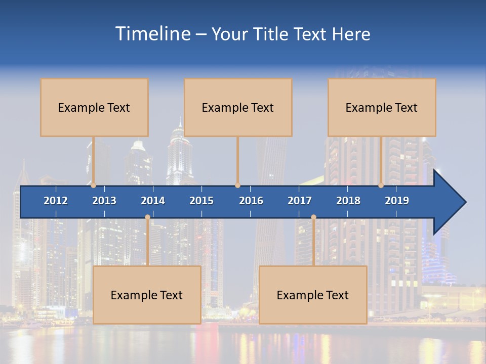 Emirates Cityscape Dubai PowerPoint Template