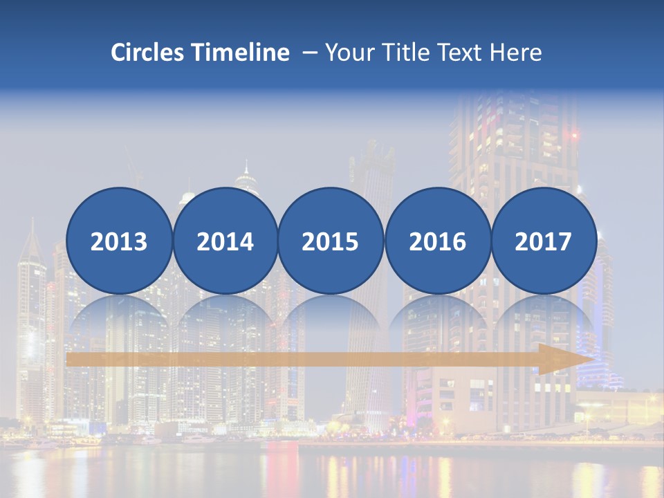 Emirates Cityscape Dubai PowerPoint Template