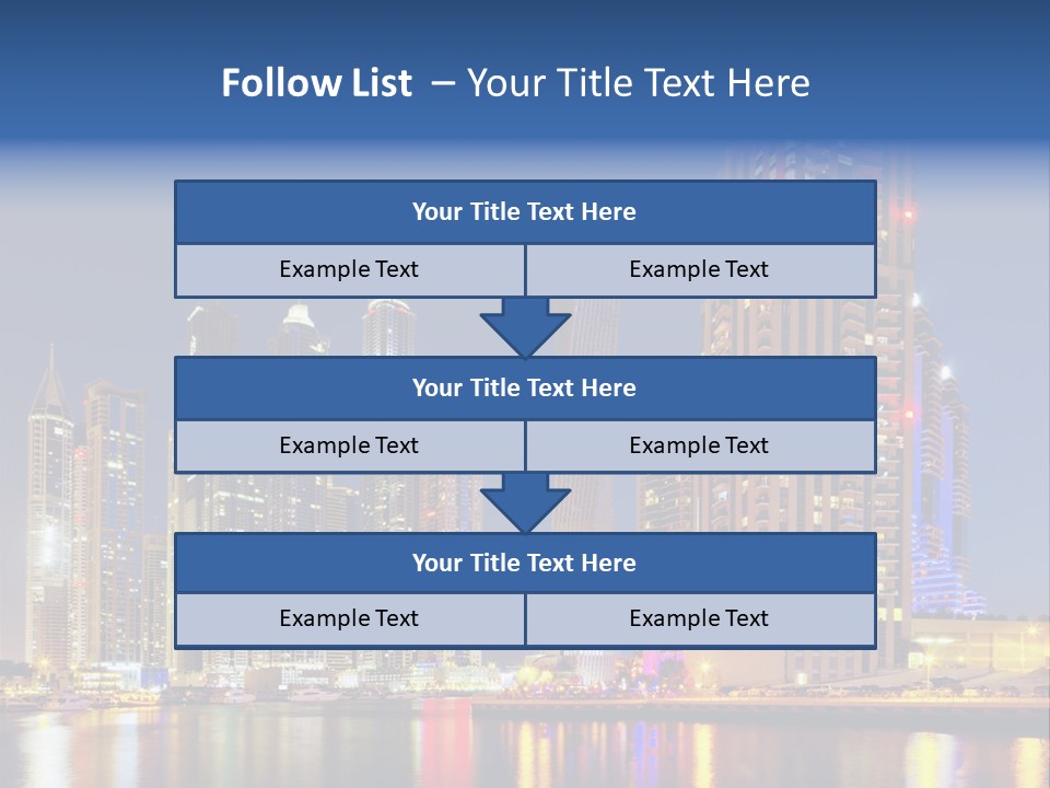 Emirates Cityscape Dubai PowerPoint Template