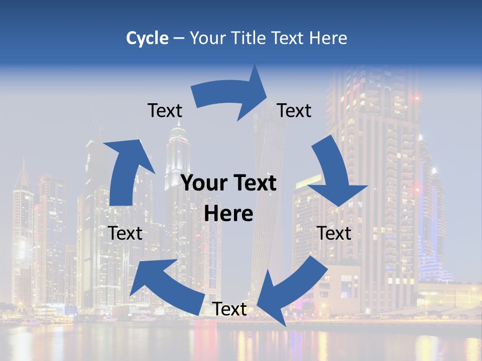 Emirates Cityscape Dubai PowerPoint Template