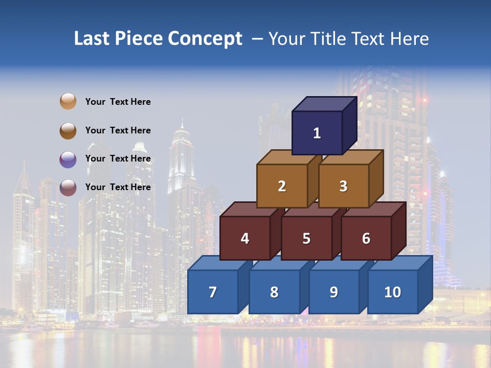 Emirates Cityscape Dubai PowerPoint Template