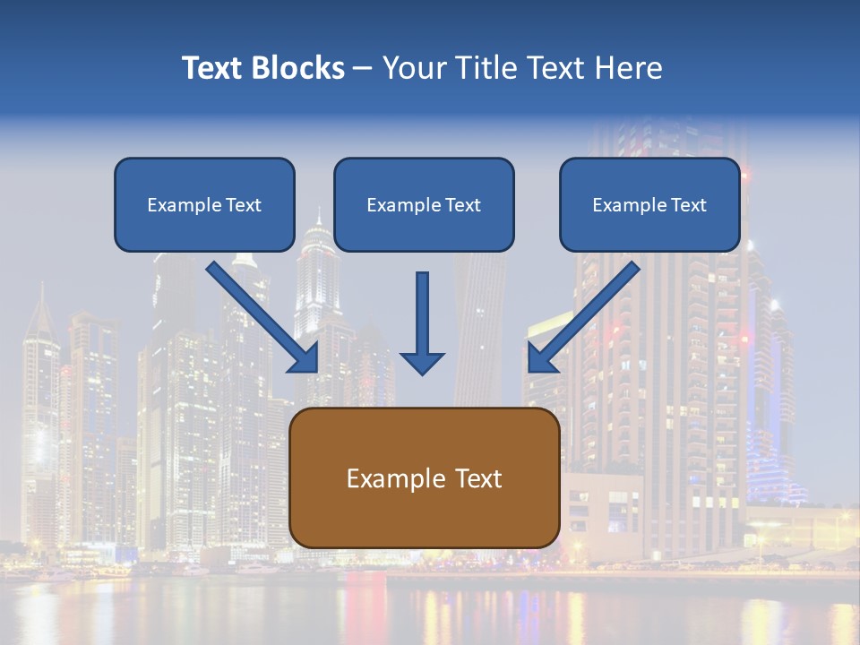 Emirates Cityscape Dubai PowerPoint Template