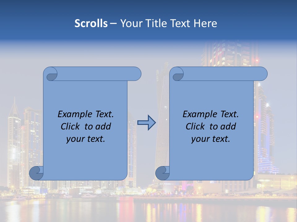 Emirates Cityscape Dubai PowerPoint Template