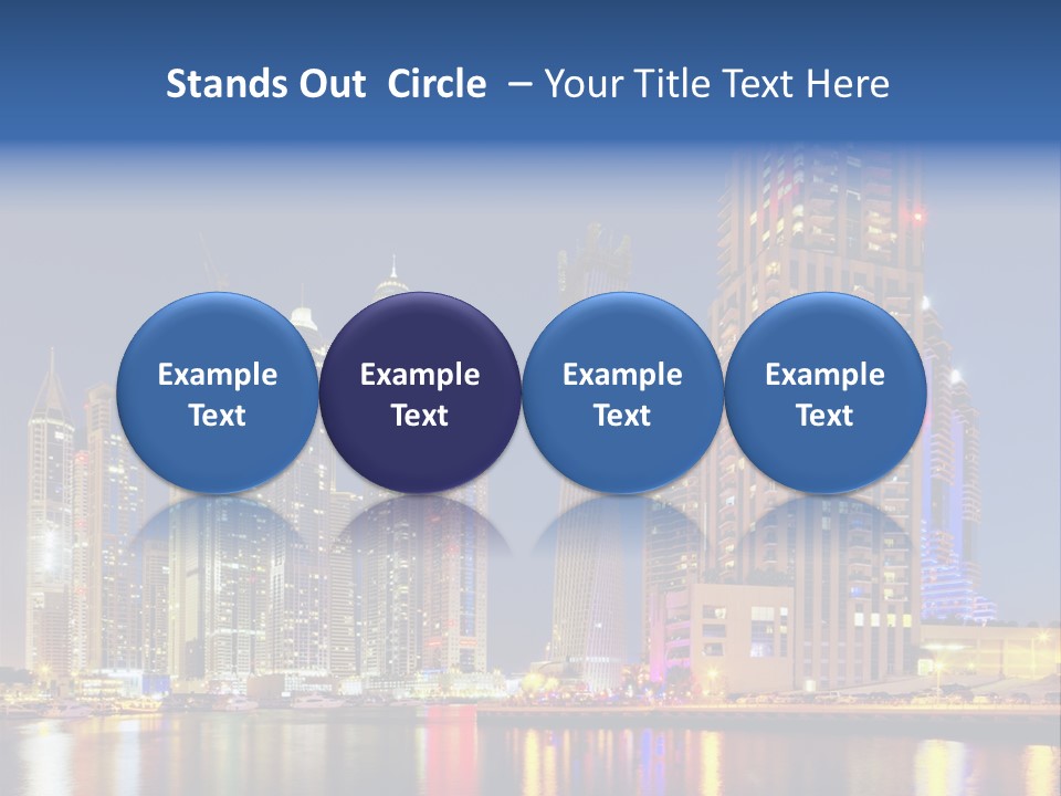 Emirates Cityscape Dubai PowerPoint Template