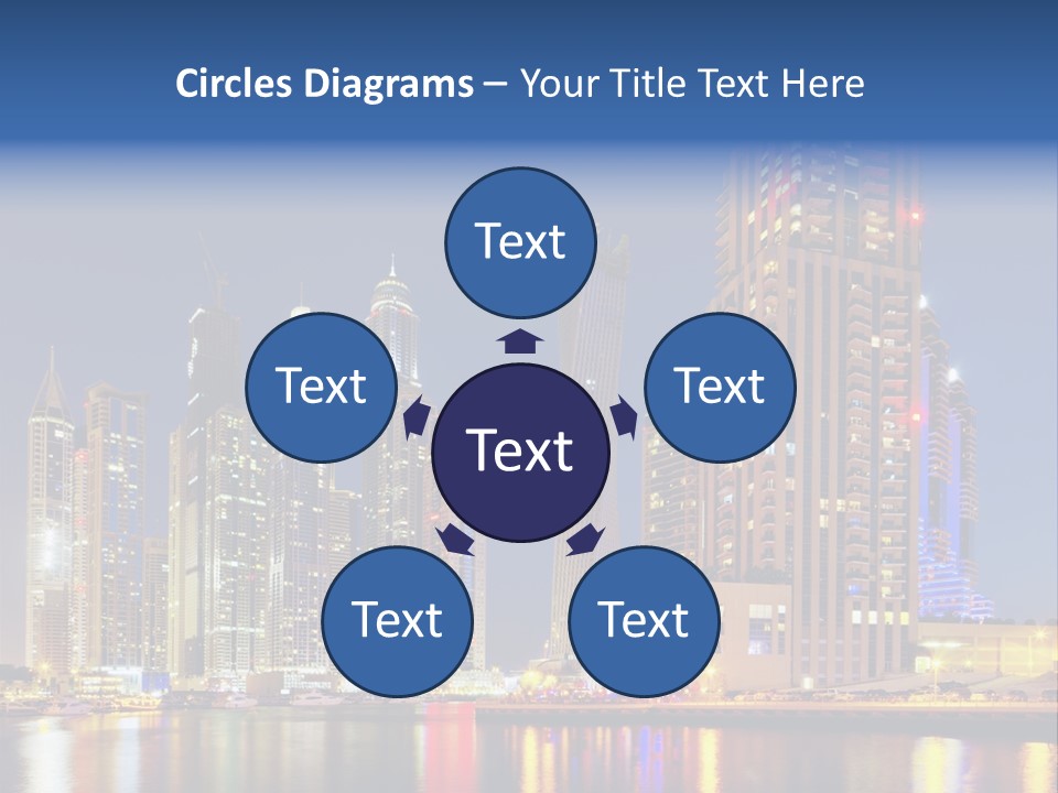 Emirates Cityscape Dubai PowerPoint Template