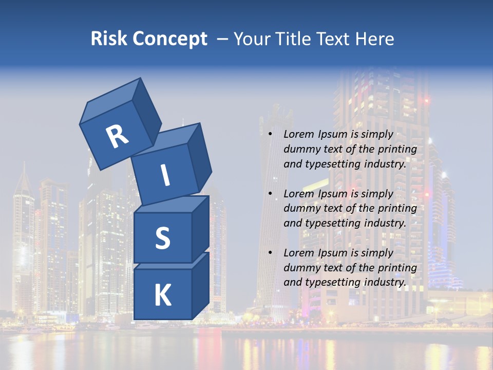 Emirates Cityscape Dubai PowerPoint Template