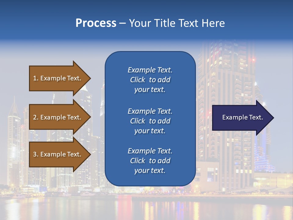 Emirates Cityscape Dubai PowerPoint Template