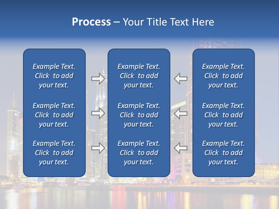 Emirates Cityscape Dubai PowerPoint Template
