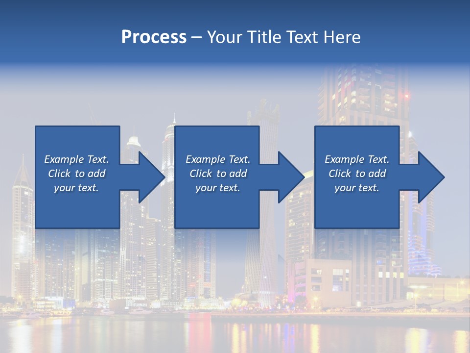 Emirates Cityscape Dubai PowerPoint Template