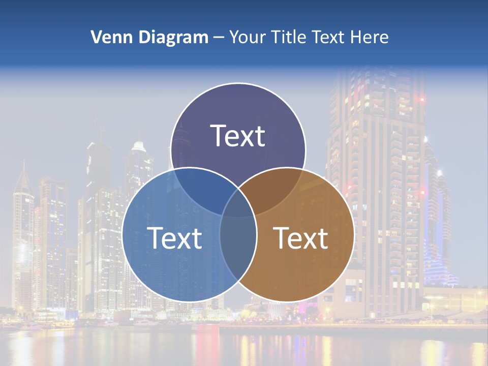 Emirates Cityscape Dubai PowerPoint Template