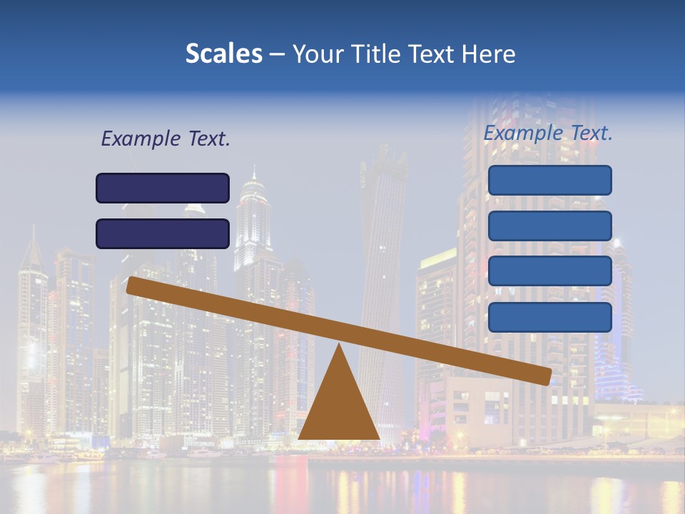 Emirates Cityscape Dubai PowerPoint Template