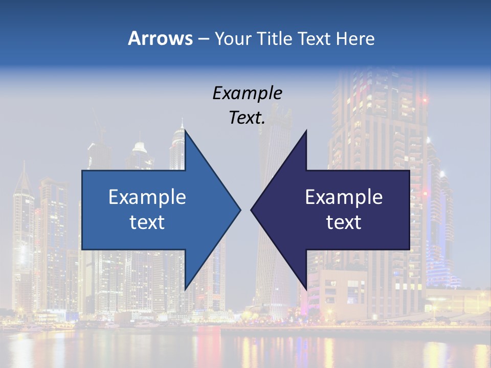 Emirates Cityscape Dubai PowerPoint Template