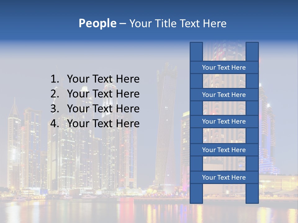 Emirates Cityscape Dubai PowerPoint Template