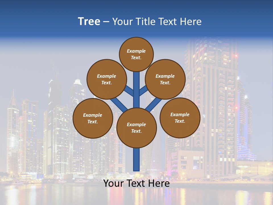 Emirates Cityscape Dubai PowerPoint Template
