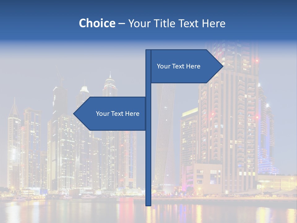 Emirates Cityscape Dubai PowerPoint Template