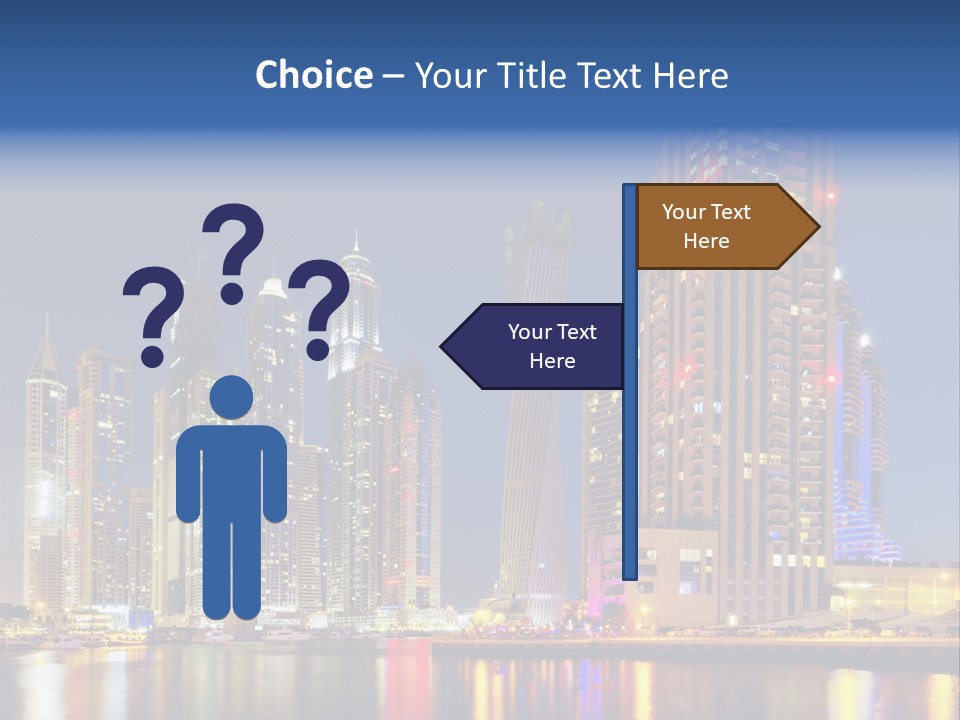 Emirates Cityscape Dubai PowerPoint Template