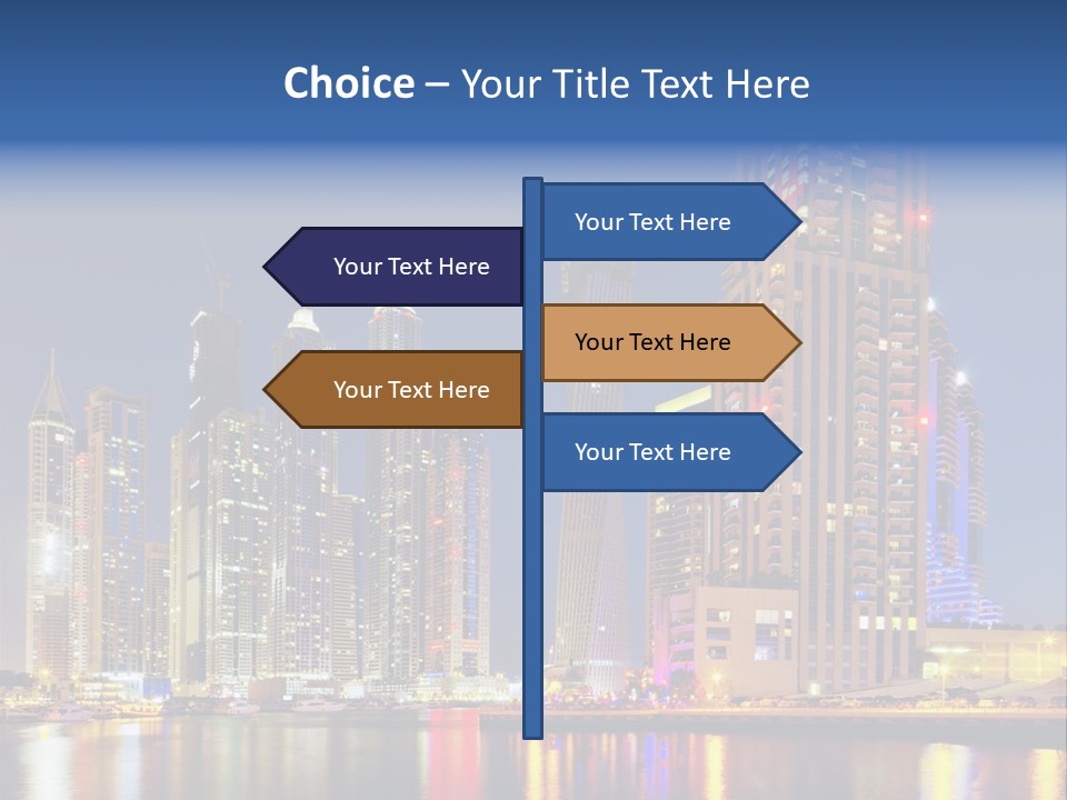 Emirates Cityscape Dubai PowerPoint Template