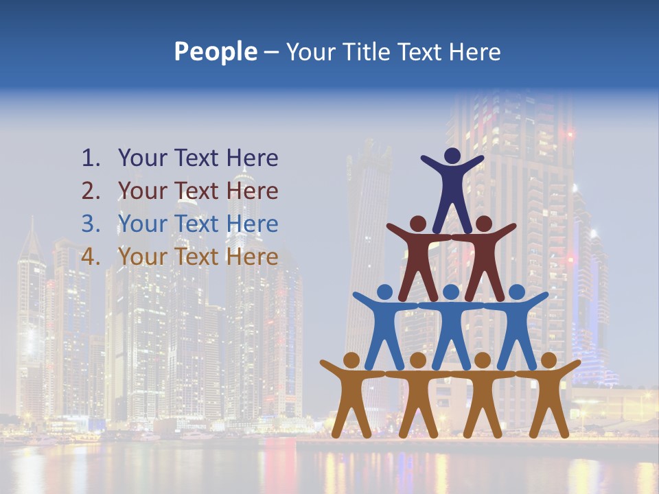 Emirates Cityscape Dubai PowerPoint Template