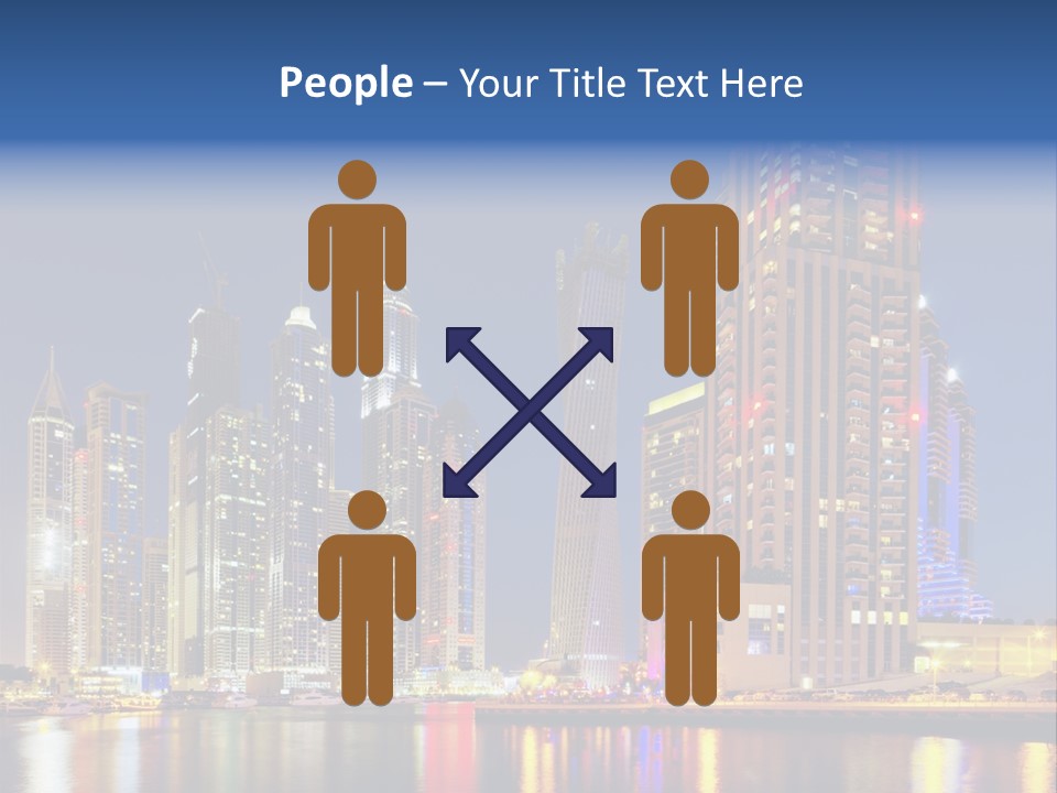 Emirates Cityscape Dubai PowerPoint Template