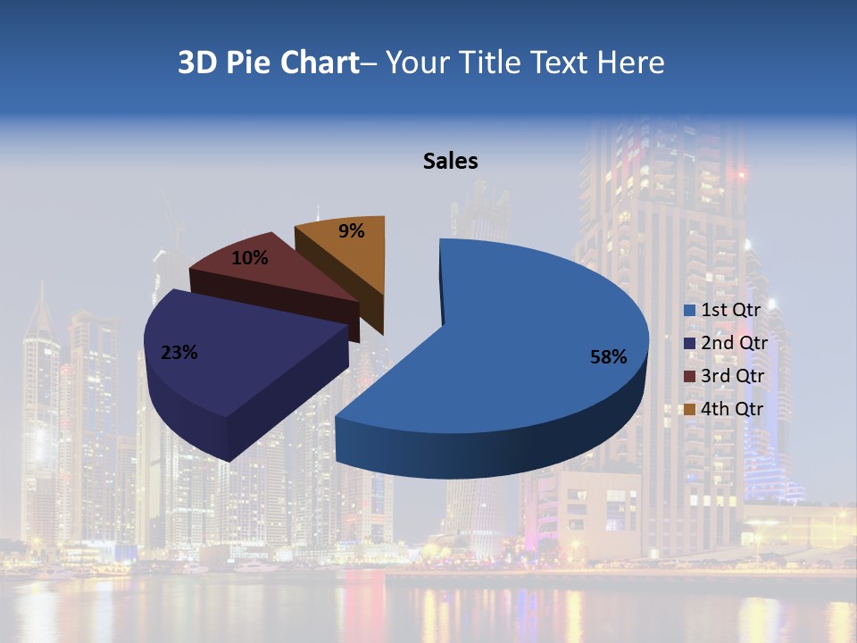 Emirates Cityscape Dubai PowerPoint Template
