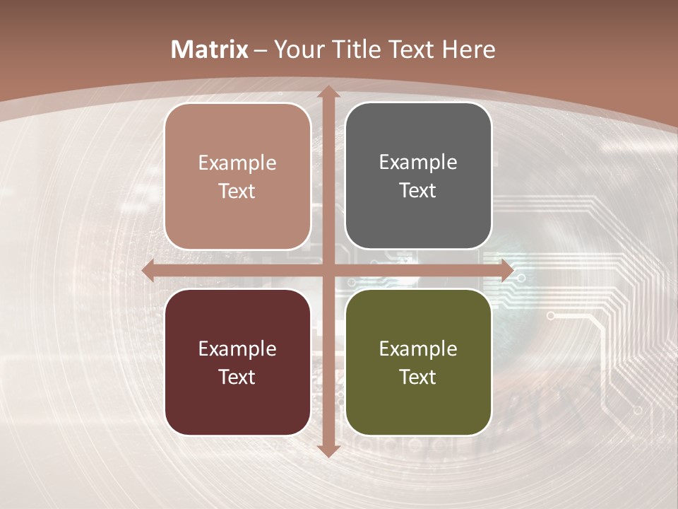 Background View Eye PowerPoint Template