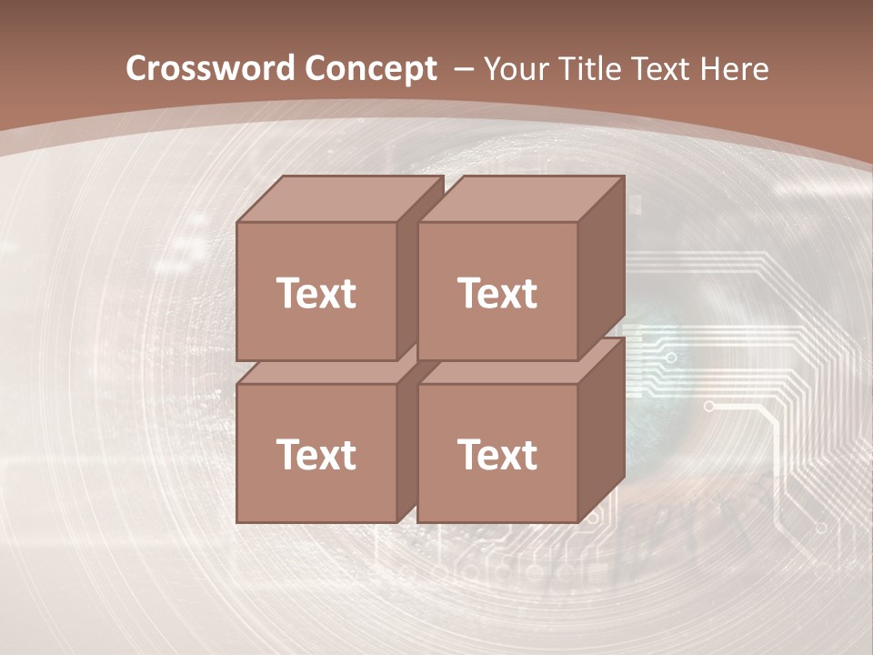 Background View Eye PowerPoint Template