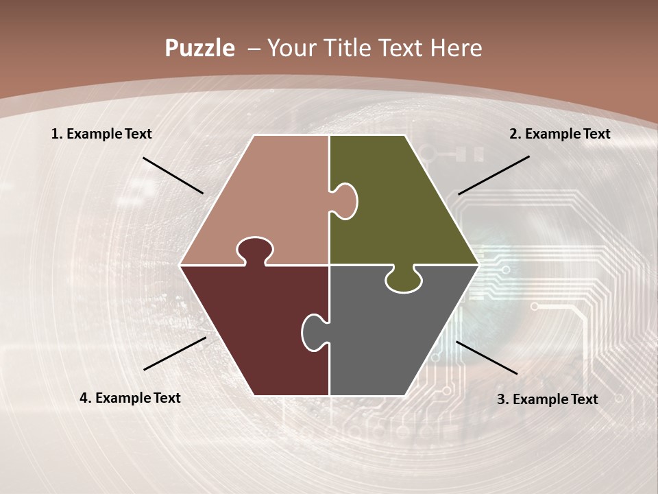Background View Eye PowerPoint Template