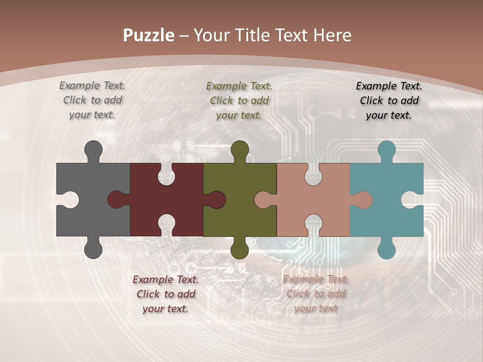 Background View Eye PowerPoint Template