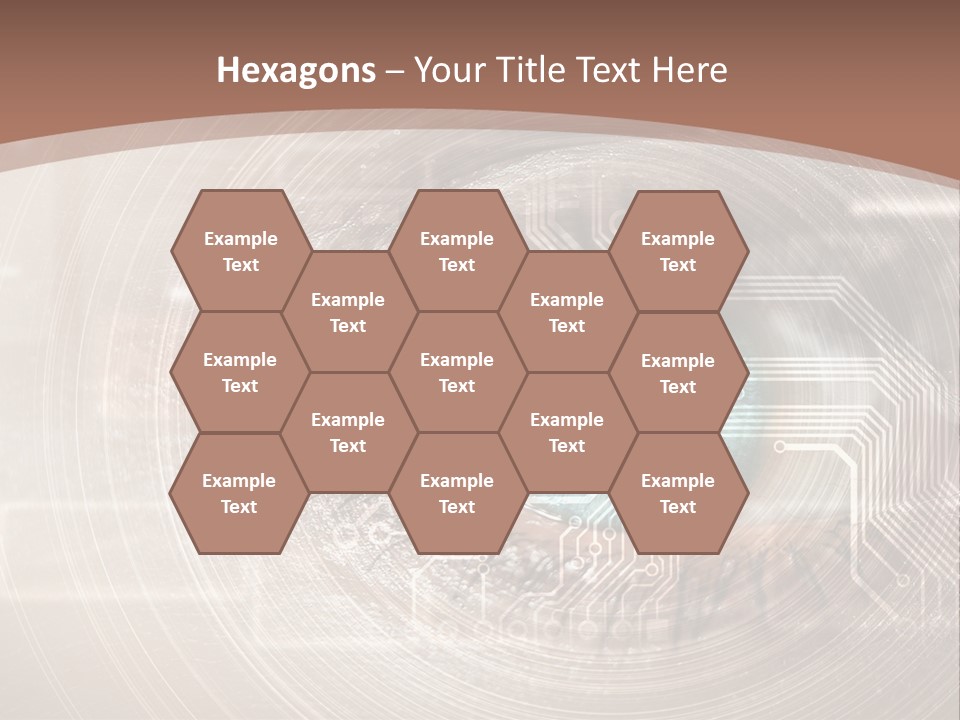 Background View Eye PowerPoint Template