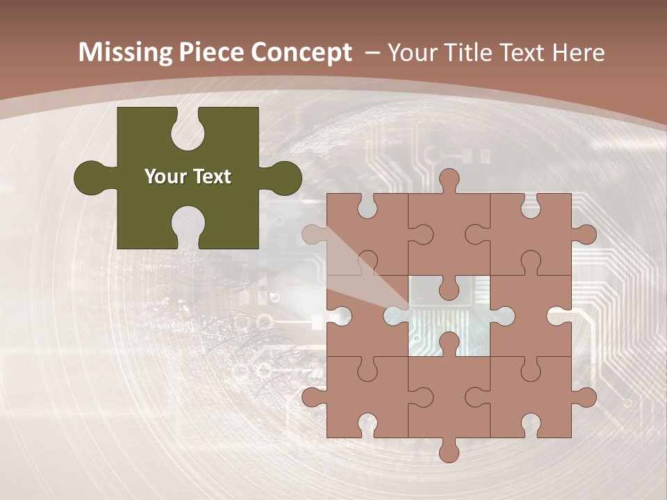 Background View Eye PowerPoint Template